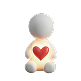 User with heart icon
