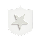 Shield with star icon
